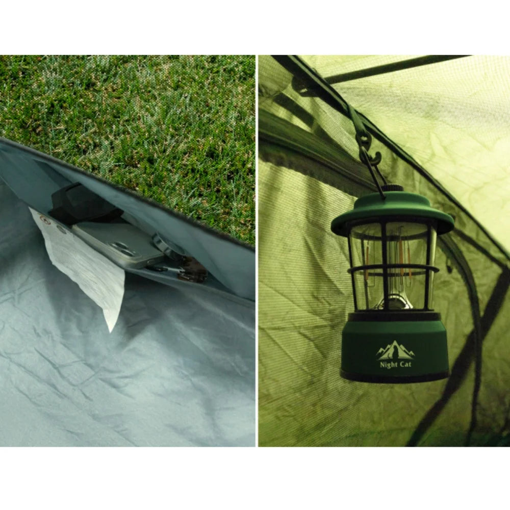 Night Cat Waterproof Portable Elevated Camping Cot Tent Kit