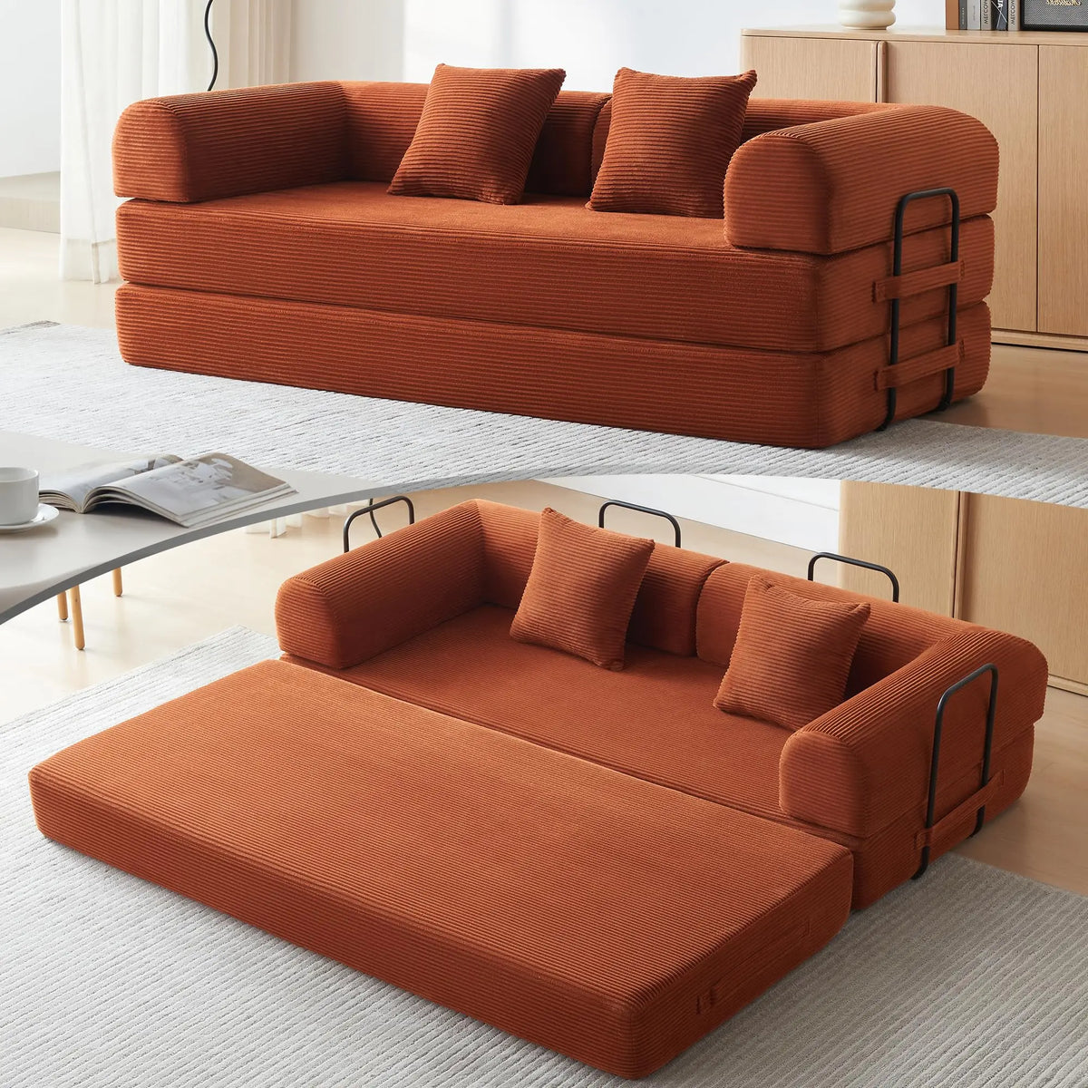 Convertible Futon Sofa Bed Sleeper Couch for Living Room
