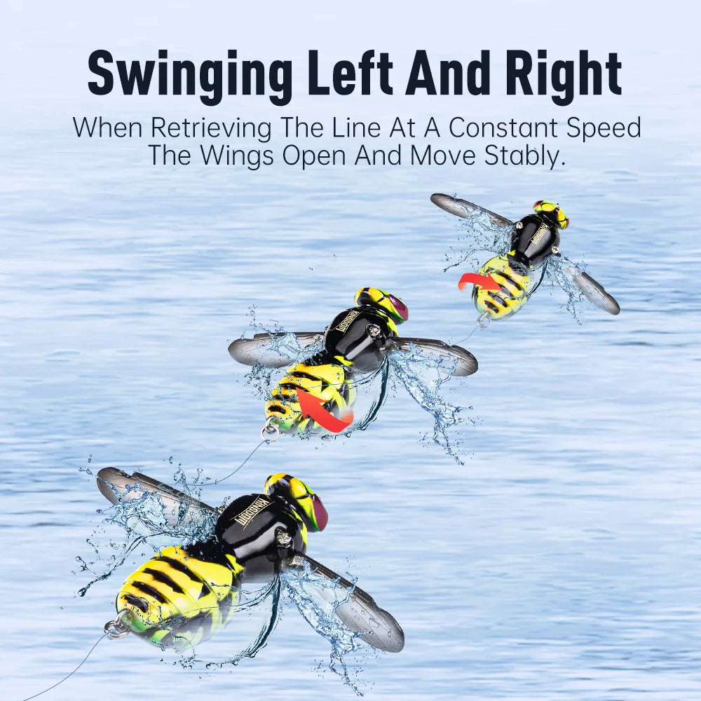 Kingdom Floating Wasp Bait Topwater Fishing Lure For Bass Pike