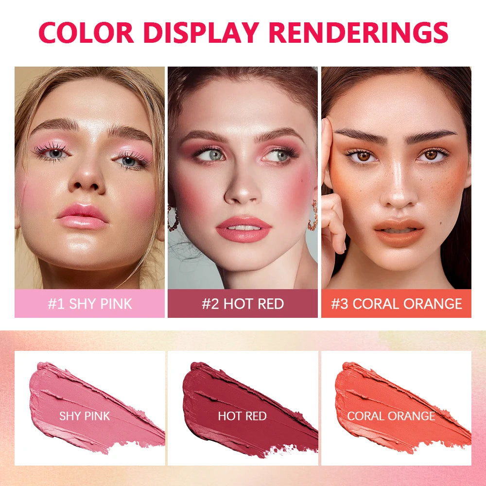 Ibcccndc Multi Use Cream Blush Stick For Lips Eyes Cheeks