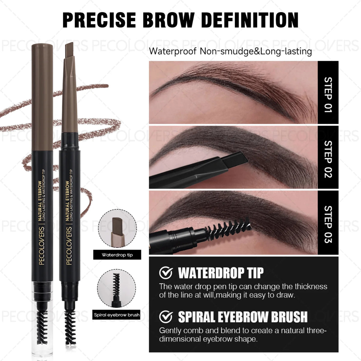 Waterproof Eye Makeup Set Eyeshadow Palette Eyeliner Mascara Brushes