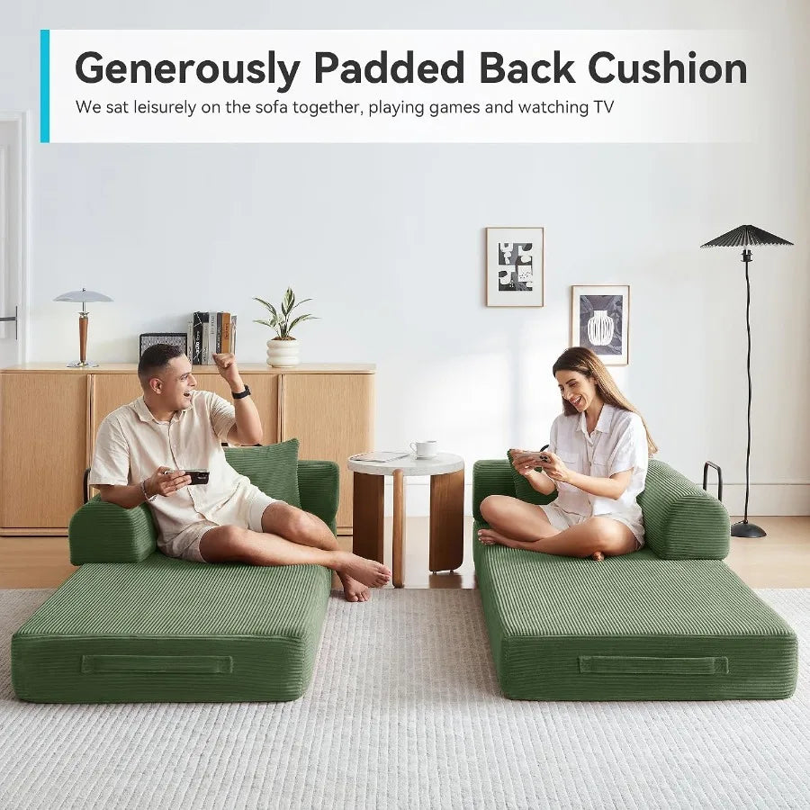Convertible Futon Sofa Bed Sleeper Couch for Living Room
