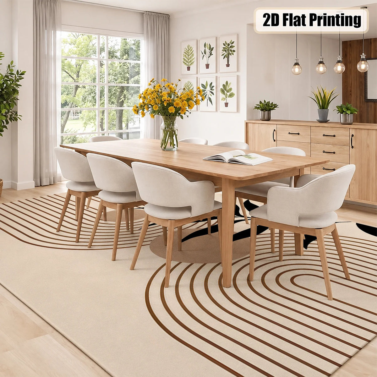 Machine Washable Velvet Area Rug with Non Slip Backing