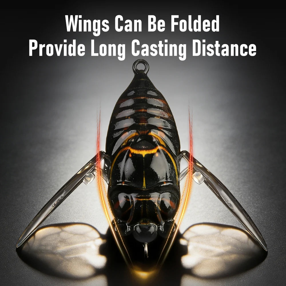 Kingdom 3 Pack Topwater Cicada Artificial Hard Fishing Lure