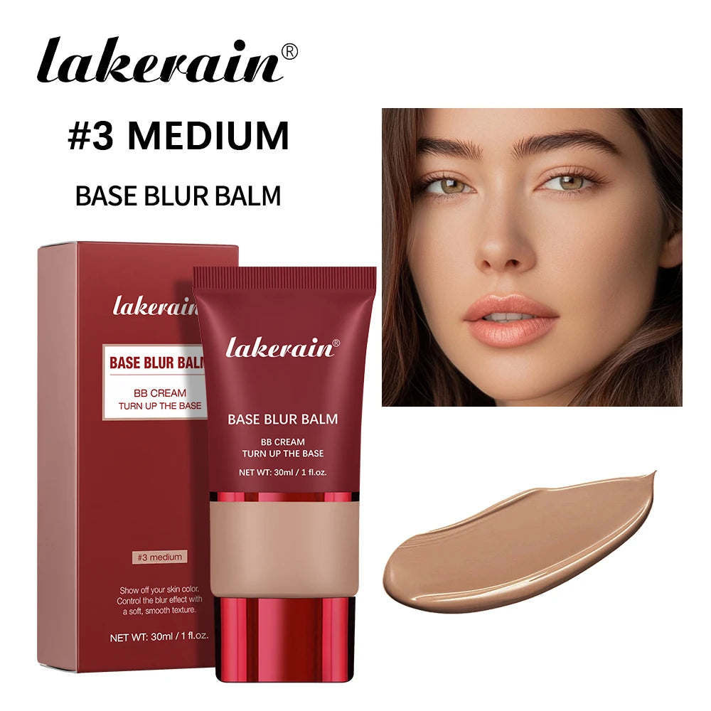 Ibcccndc Matte Base Blur Balm Waterproof Long Lasting Concealer