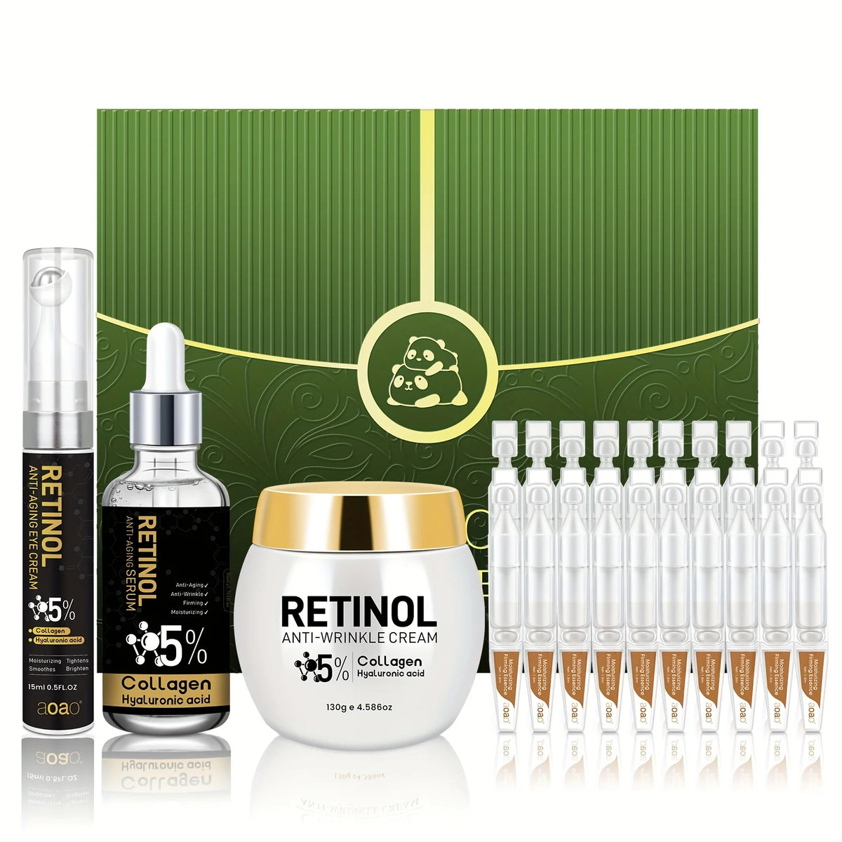 Aoao Men Retinol Deep Hydration Anti Wrinkle Skincare Kit