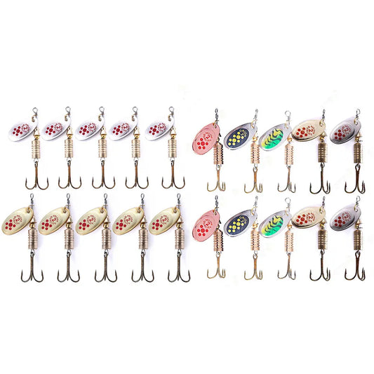 Alloyseed Metal Spoon Spinner Fishing Lure For Freshwater Use