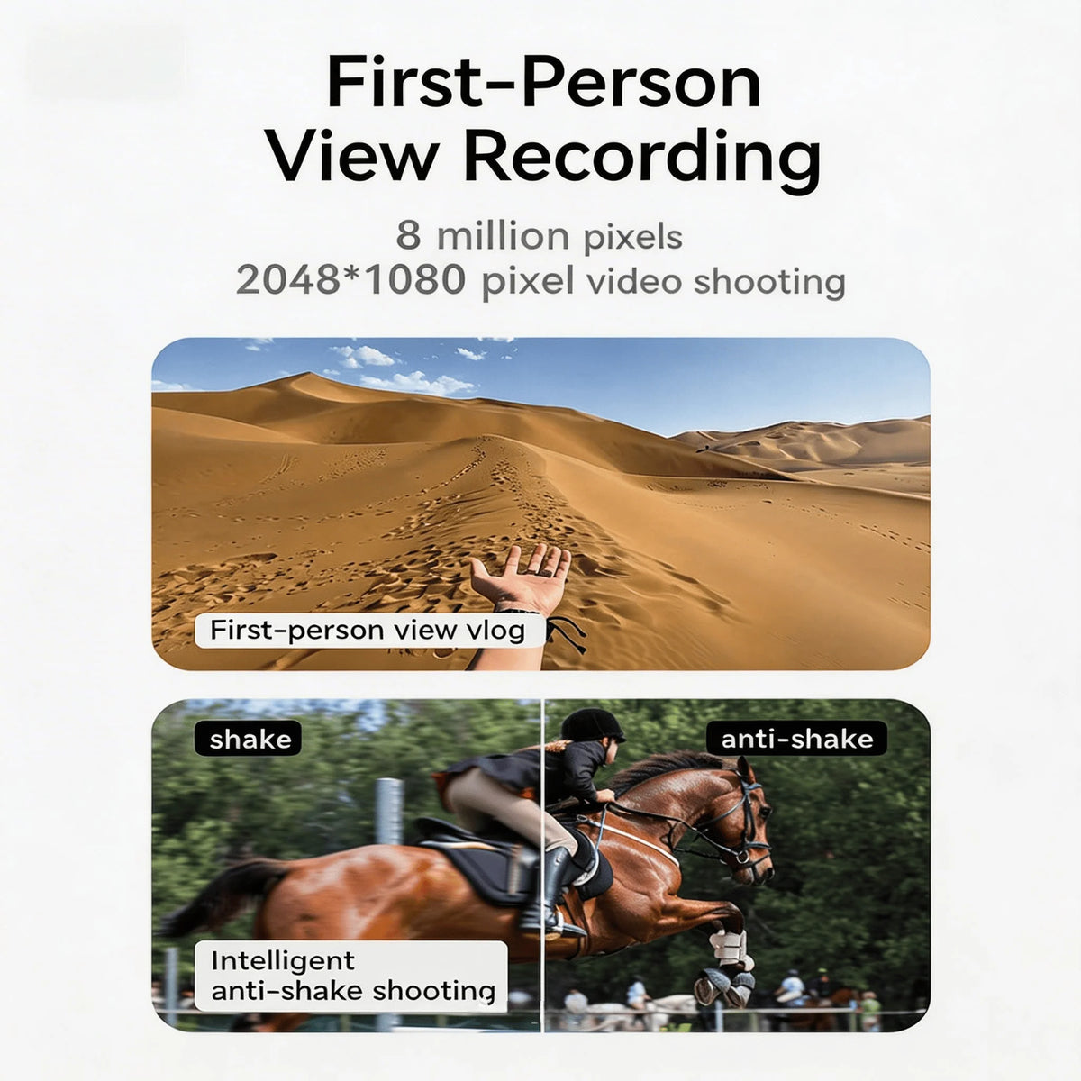 WO 4K AI Smart Camera Glasses With Realtime Translation