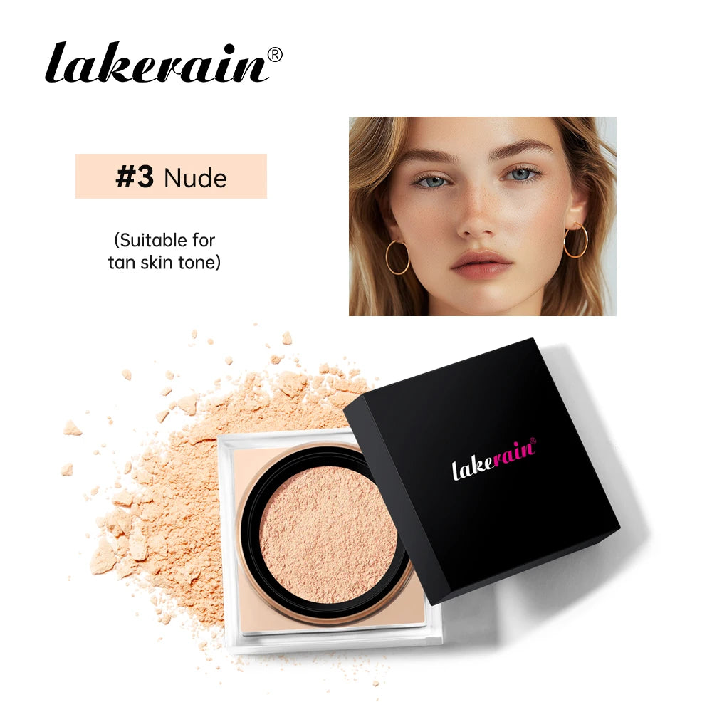 Lakerain Loose Baking Setting Powder Mattifying Waterproof Face Makeup