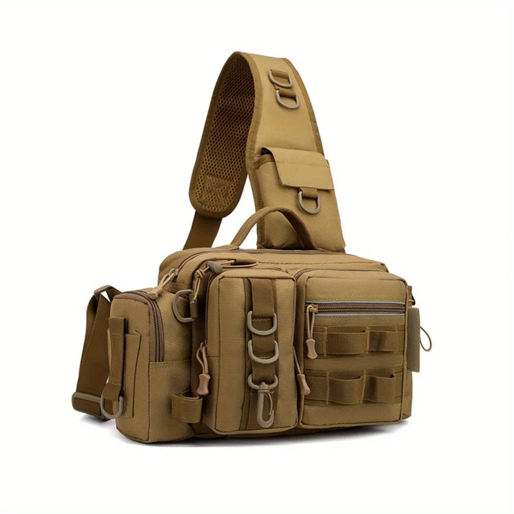 Nylon Fishing Tackle Waist Bag For Camping And Hiking