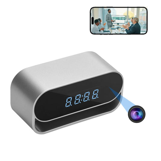Ouvis 4K Surveillance Camera Clock With Night Vision WiFi