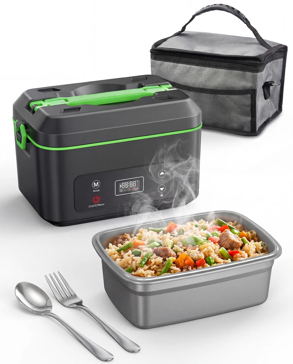 Taskstar Wireless Electric Insulated Lunch Box Portable Food Warmer