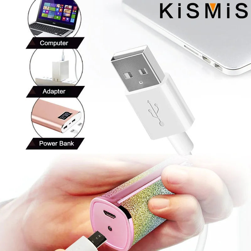 USB Rechargeable 2 In 1 Facial Hair Remover Eyebrow Trimmer