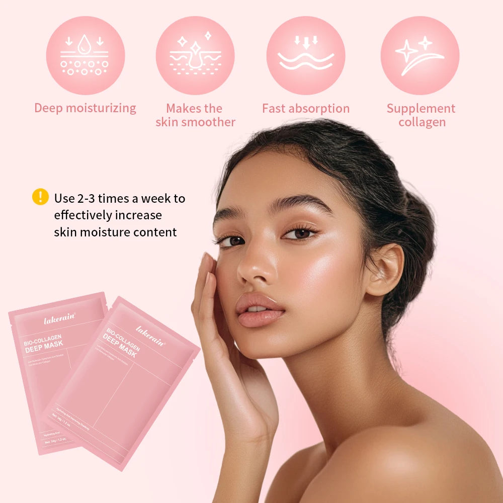 Lakerain Bio Collagen Hydrating Brightening Face Mask