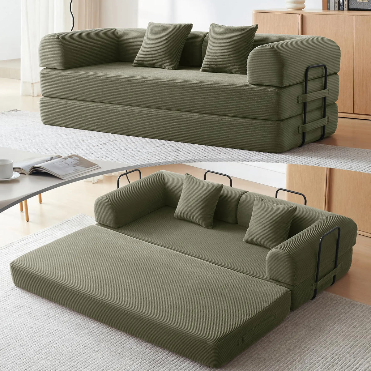 Convertible Futon Sofa Bed Sleeper Couch for Living Room
