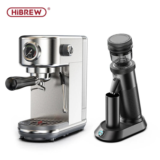 HiBREW Semi Automatic Espresso Coffee Machine With Adjustable Temperature