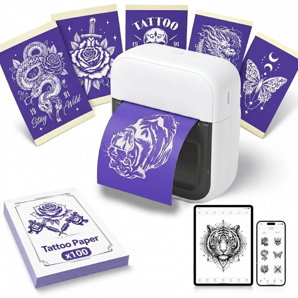 Orico Portable Inkless Tattoo Transfer Printer With Bluetooth Connectivity