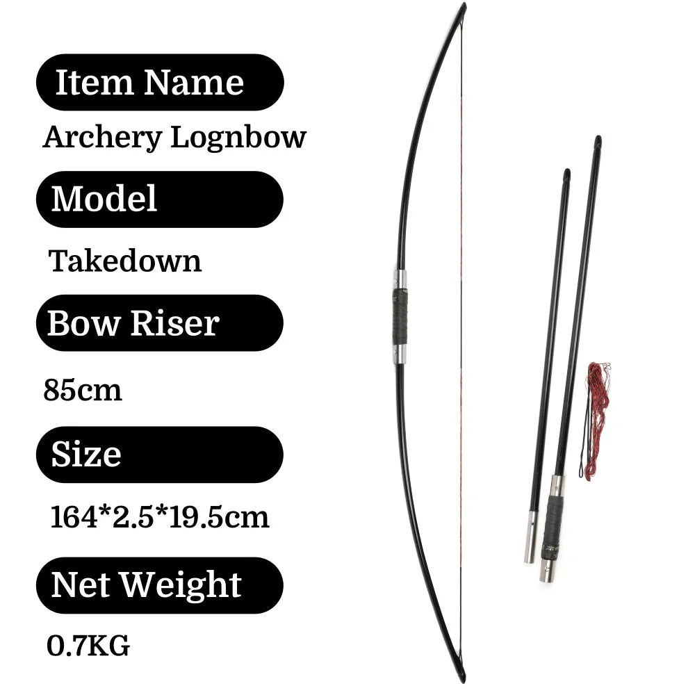 Ameyxgs Takedown English Longbow Archery Hunting Arrow Set