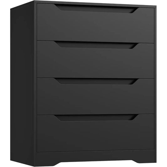 Lism Modern Engineered Wood Four Drawer Dresser With Storage