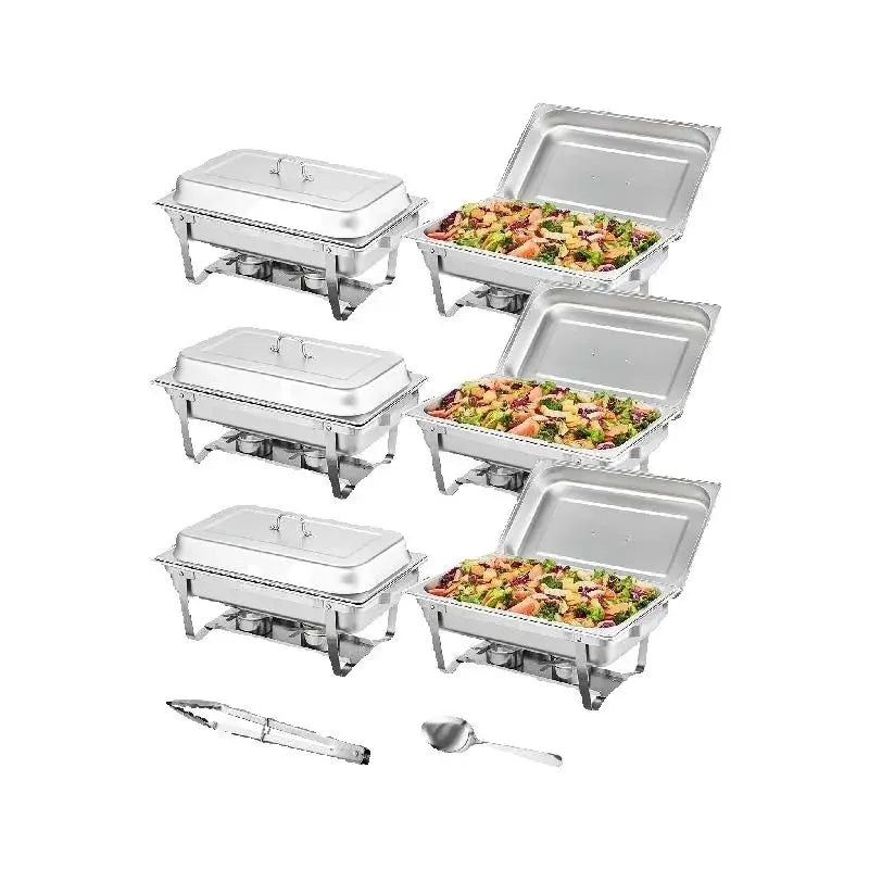 SucceBuy Chafing Dish Catering Food Warmer Essential Buffet Supplies