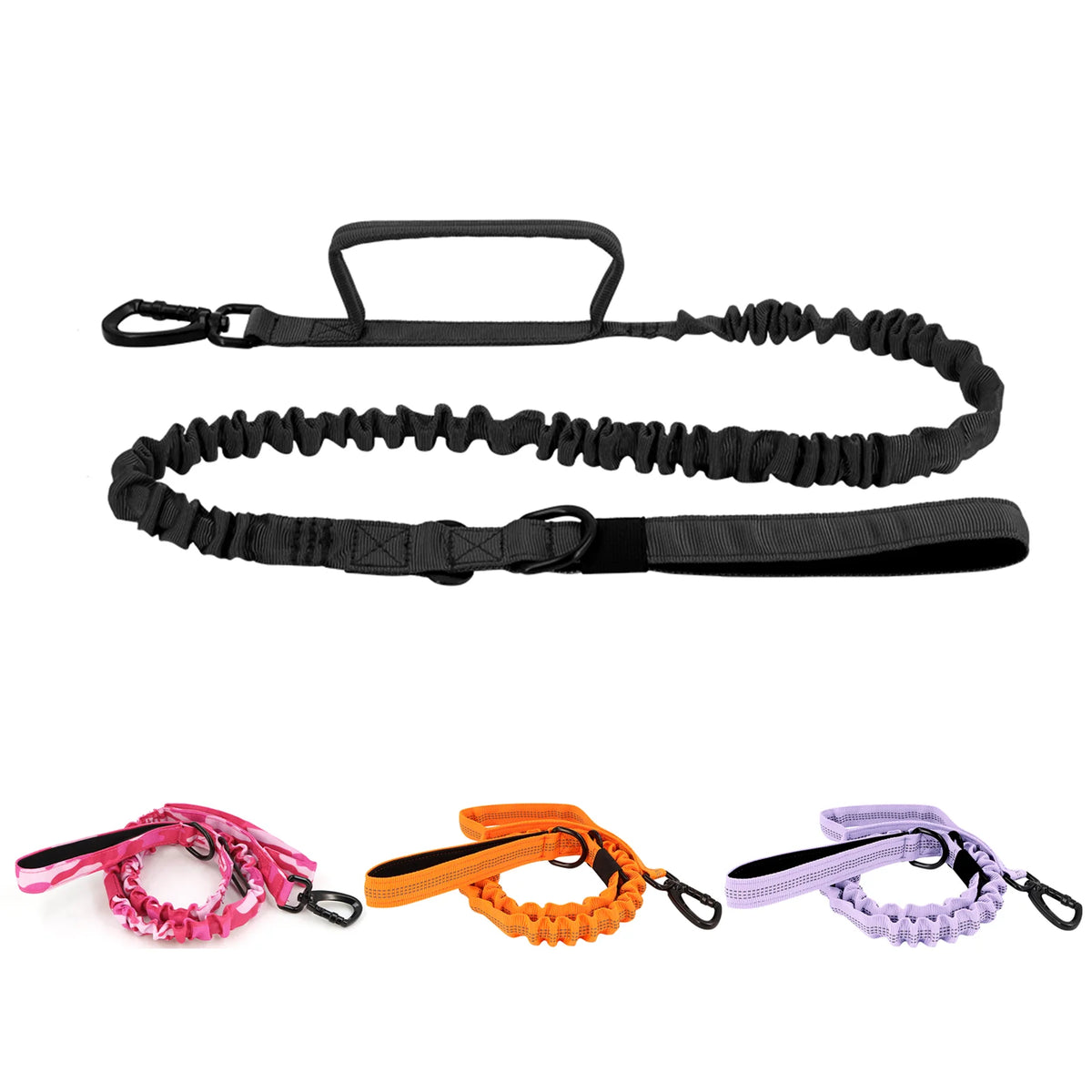 Petavel Adjustable Dog Leash With Quick Release And Dual Handles