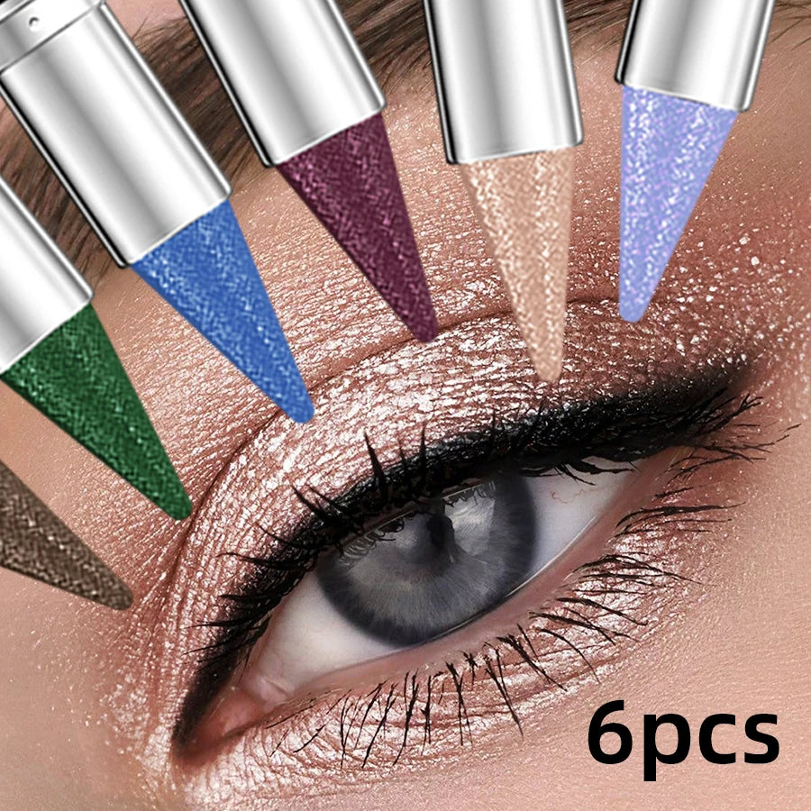 KAFURUX Waterproof Shimmer Metallic Eyeshadow Pen Set