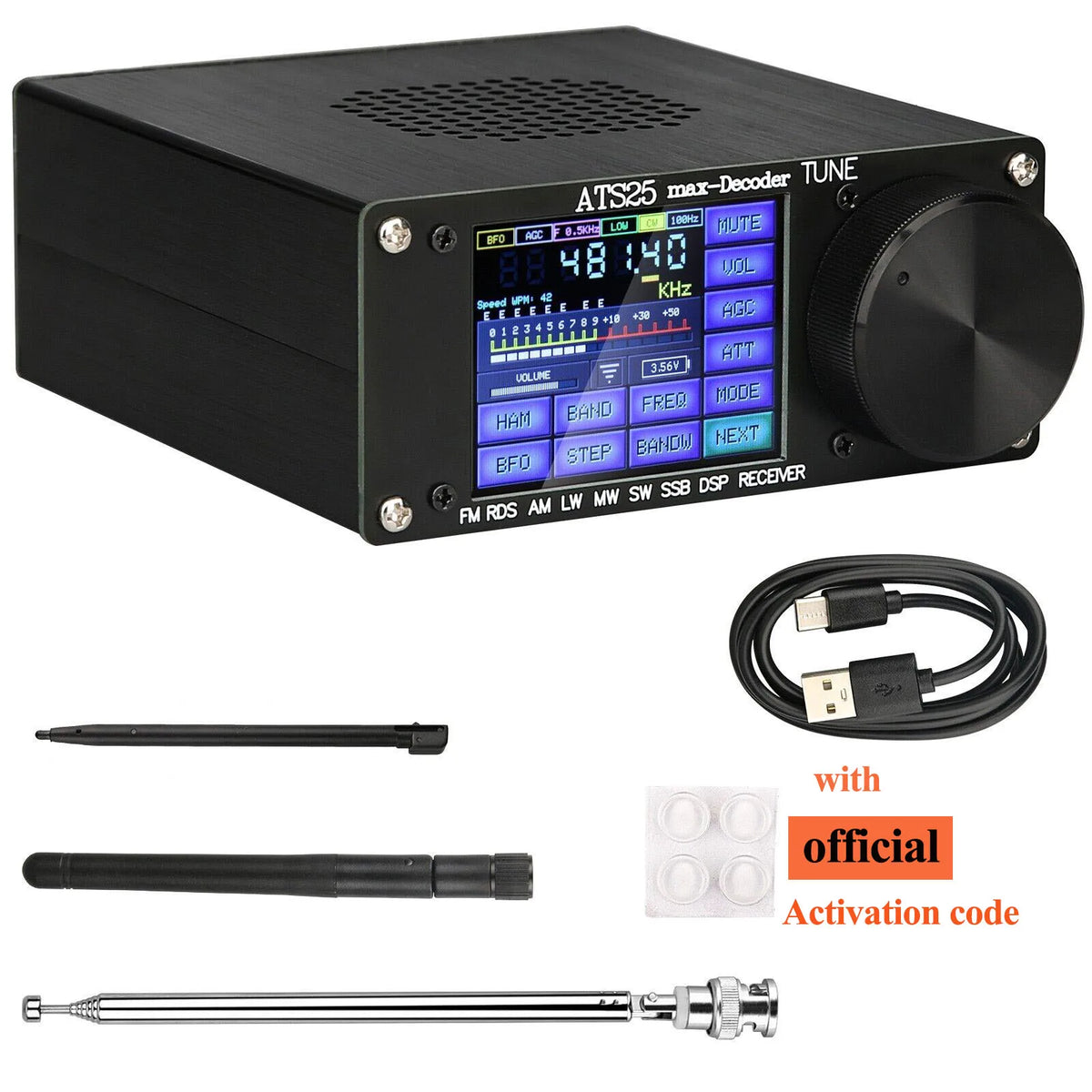 TZT ATS25Max Official High Sensitivity AM FM Shortwave Radio Receiver