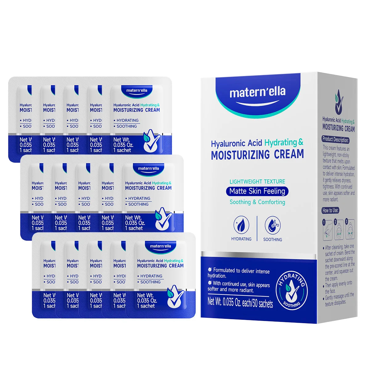 Maternella Hyaluronic Acid Face Moisturizer For Dry Sensitive Skin