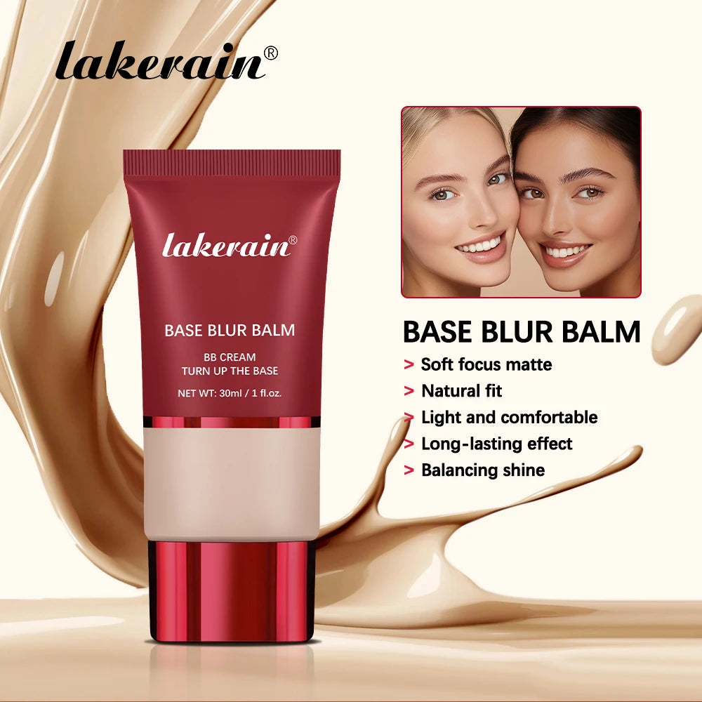 Ibcccndc Matte Base Blur Balm Waterproof Long Lasting Concealer