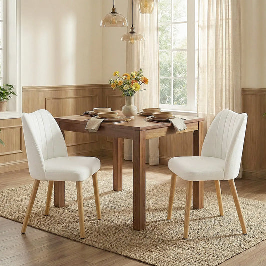 HiMISS Mid Century Modern Upholstered Dining Chairs Set Of 2