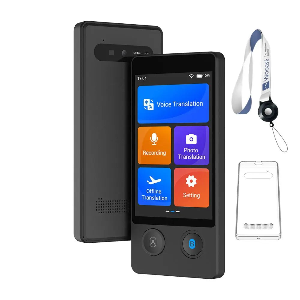 Wooask W12 Portable Voice Translator Device Featuring 144 Languages