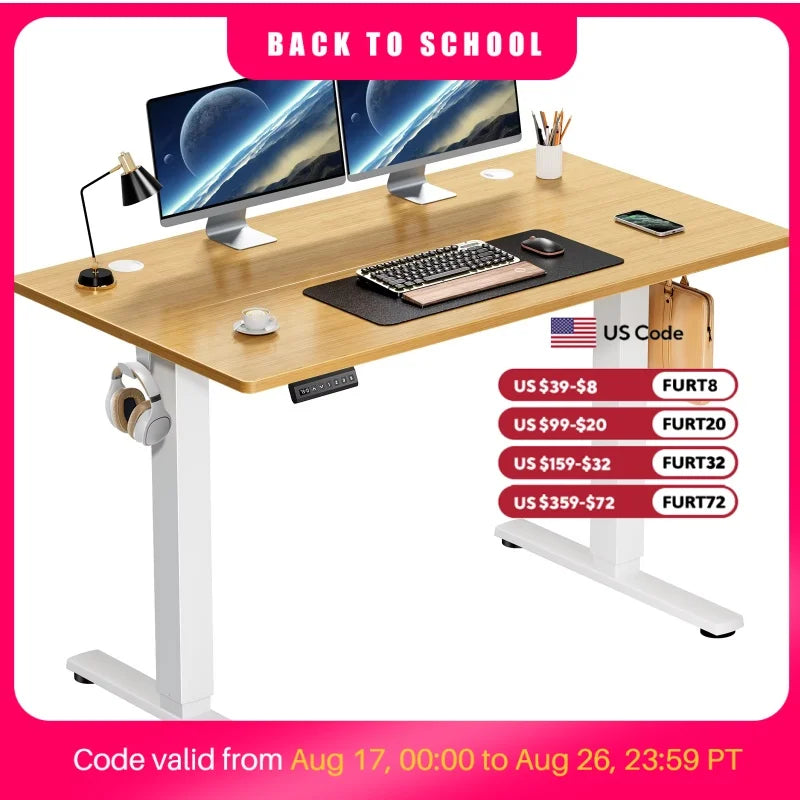 JHK Electric Height Adjustable Ergonomic Standing Desk
