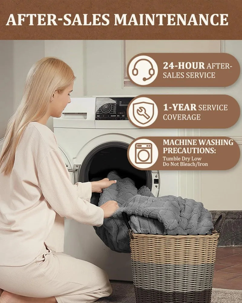 Electric Heated Blanket With LCD Controller And Auto Shut Off