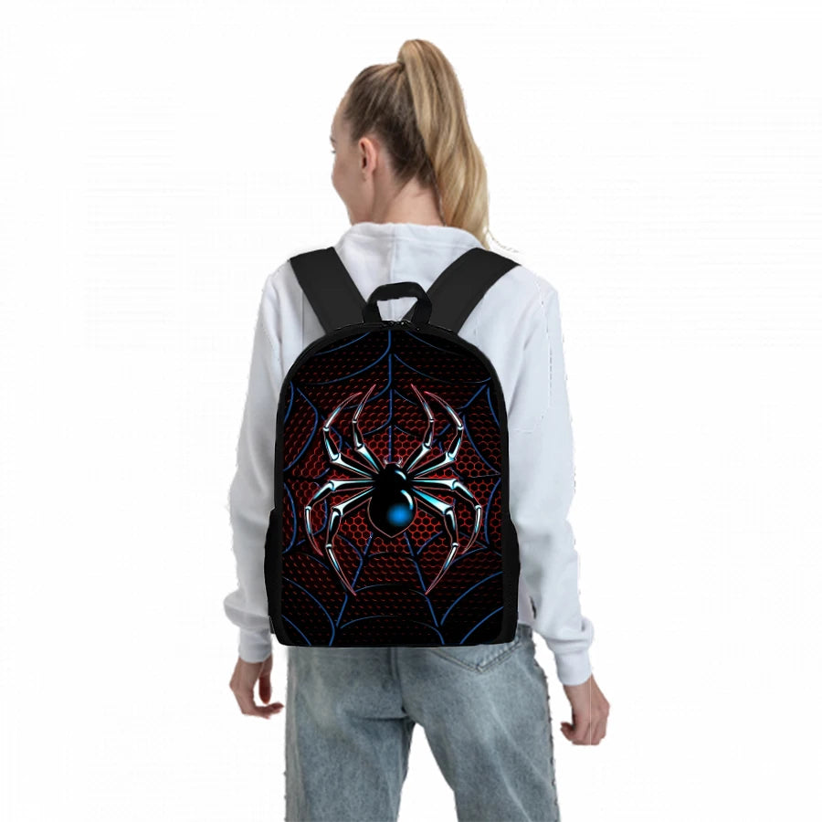 3D Spider Cartoon School Backpack For Kids And Children