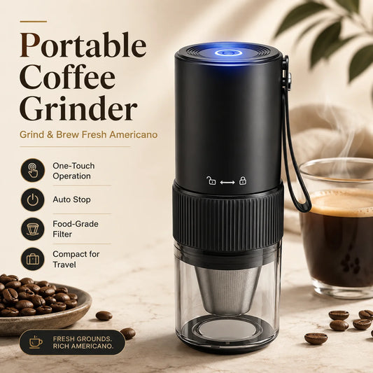 Portable Electric Conical Burr Coffee Grinder With Auto Stop