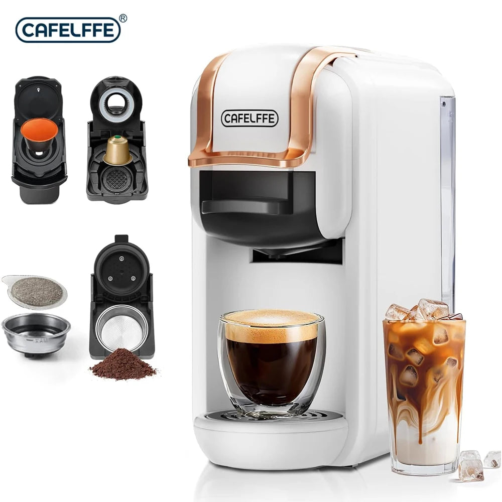 Cafelffe 4in1 Capsule Ground Espresso Coffee Maker Machine