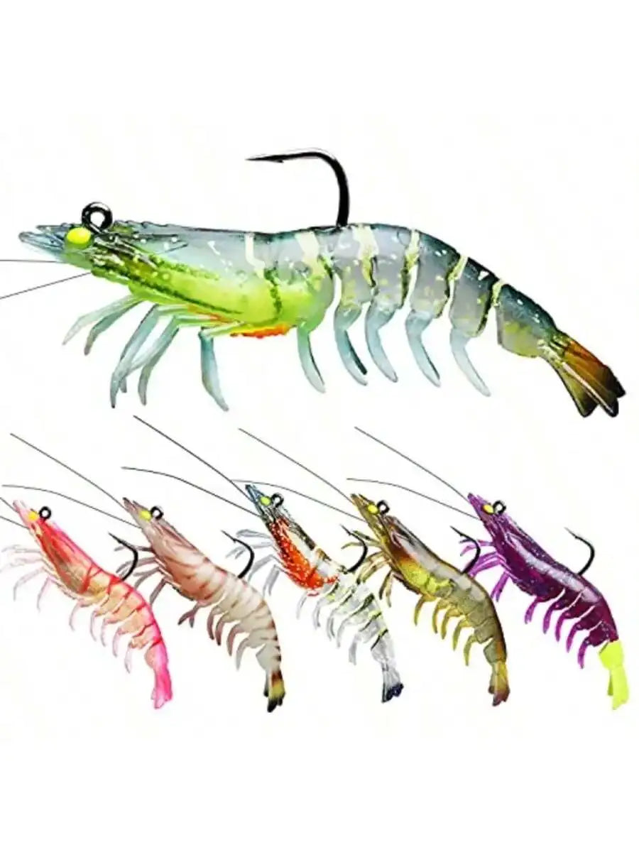 Premium Soft Plastic Shrimp Swimbait Fishing Lures