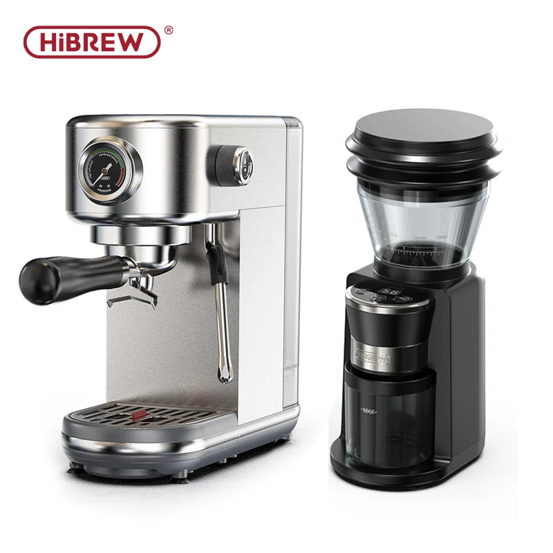 HiBREW Semi Automatic Espresso Coffee Machine With Adjustable Temperature