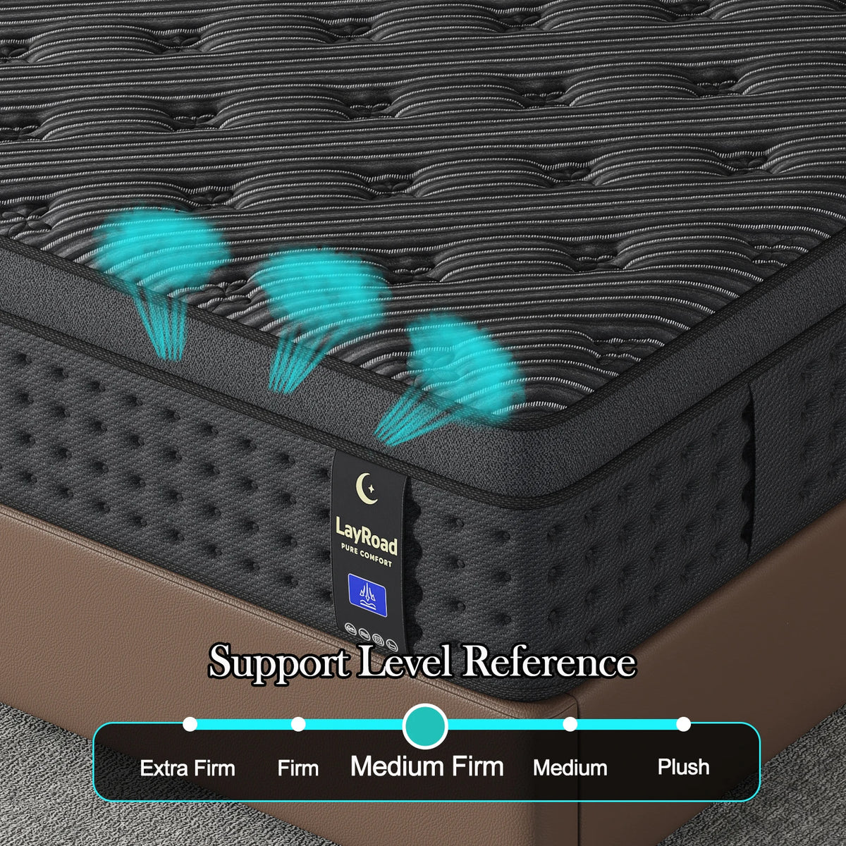 Memory Foam Hybrid Mattress With Pocket Springs Medium Firm Support