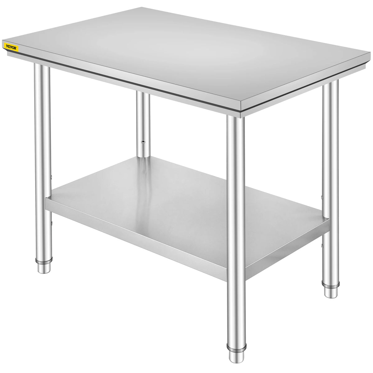 Stainless Steel Commercial Kitchen Prep Table With Undershelf