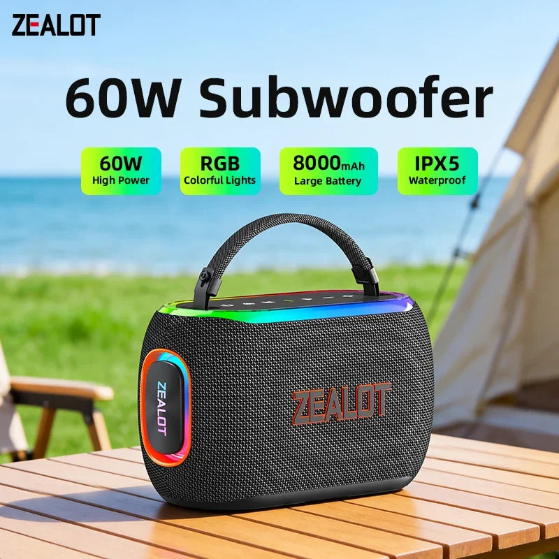 ZEALOT S182 Portable Bluetooth Speaker With HiFi Bass Performance