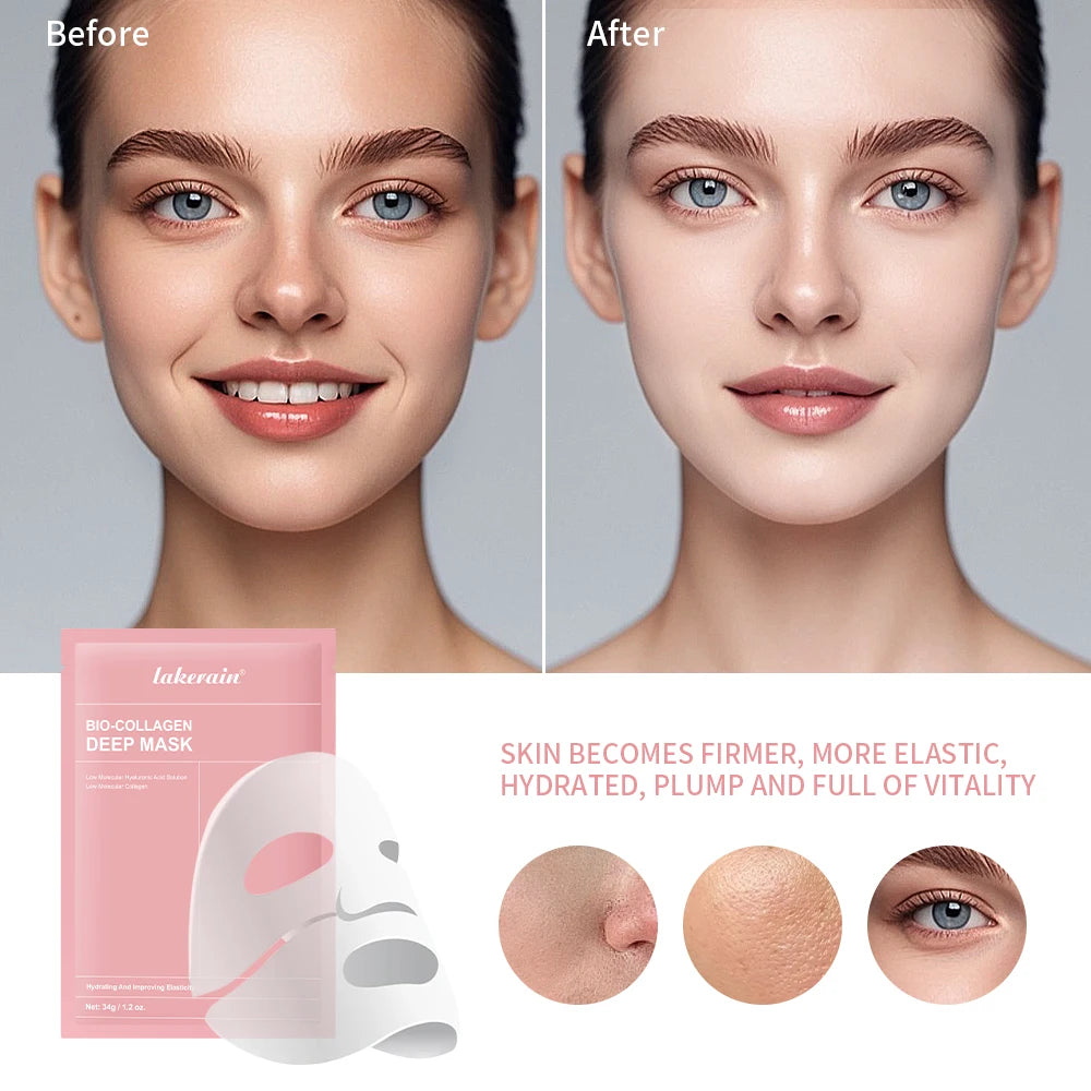 Lakerain Bio Collagen Hydrating Brightening Face Mask