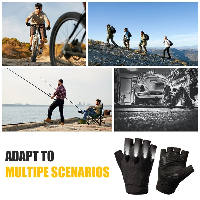 Daywolf Led Touch Screen Lighting Gloves For Outdoor Sports