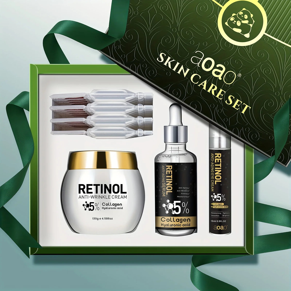 Aoao Men Retinol Deep Hydration Anti Wrinkle Skincare Kit