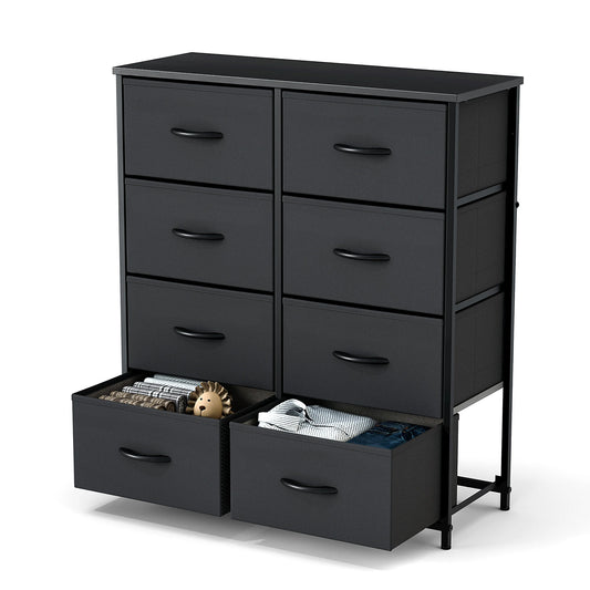 JHK Eight Drawer Fabric Storage Wardrobe With Steel Frame