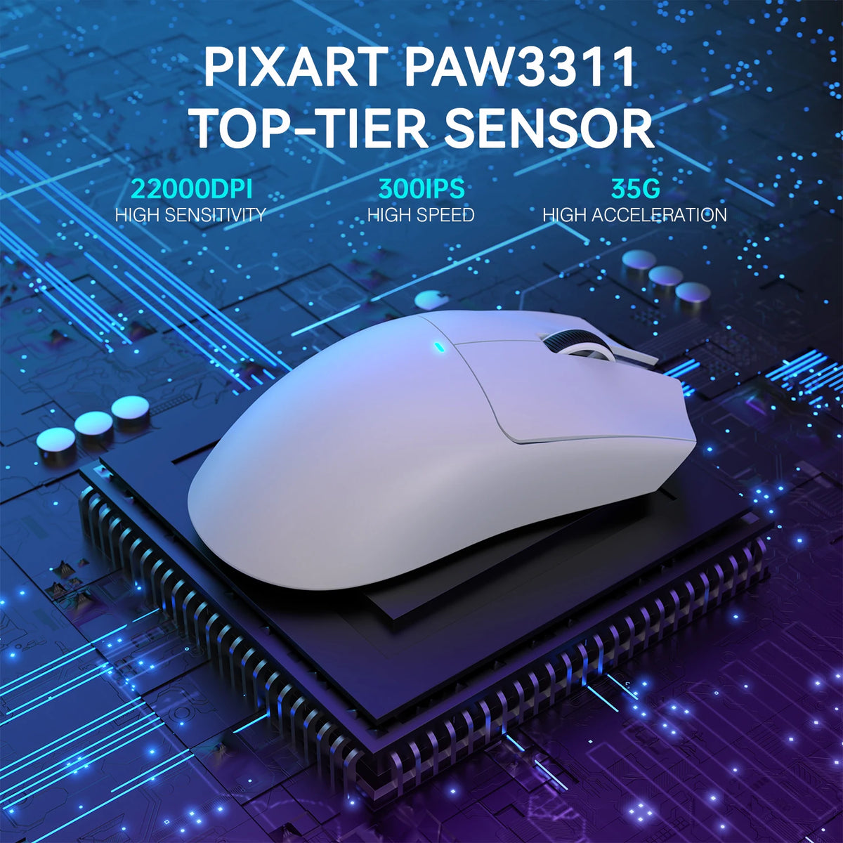 Attack Shark X11 Lightweight Wireless Gaming Mouse With RGB Charging