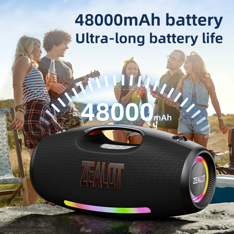 Zealot 250W Waterproof Portable Outdoor Bluetooth Speaker