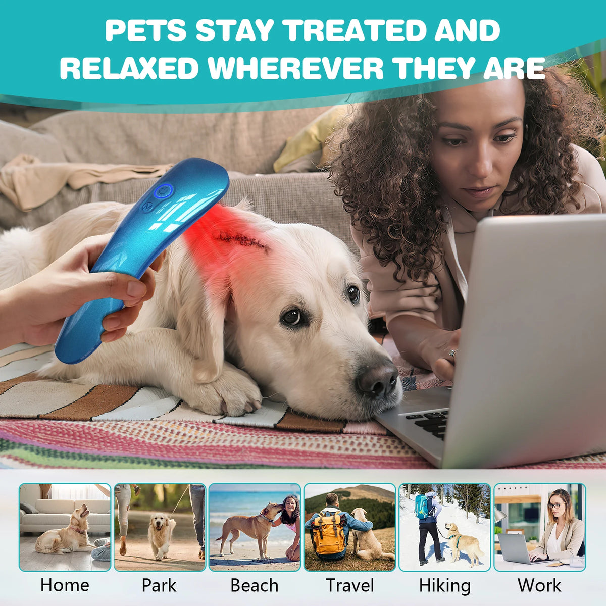 Pet Red Light Therapy Device For Cold Laser Pain Relief
