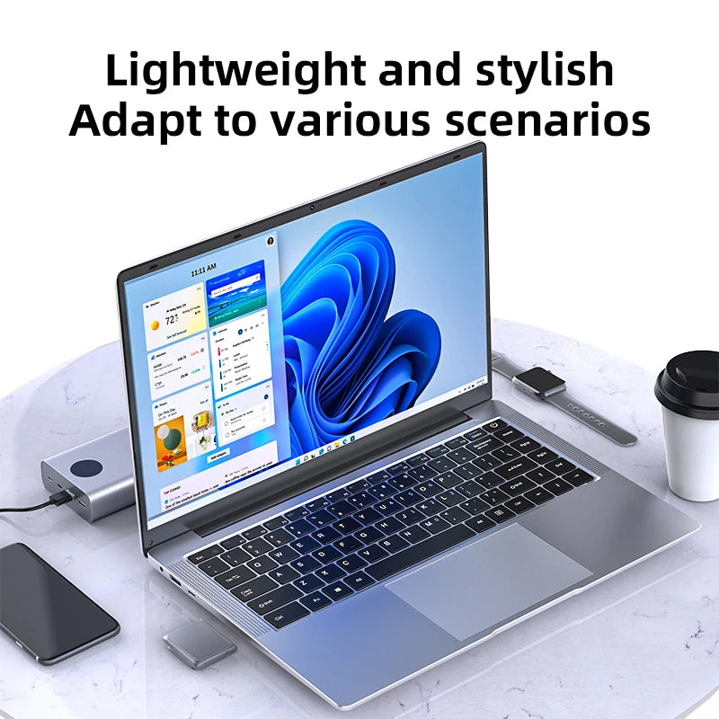 Xiaman Intel Atom A3950 Windows 11 Pro Portable Laptop