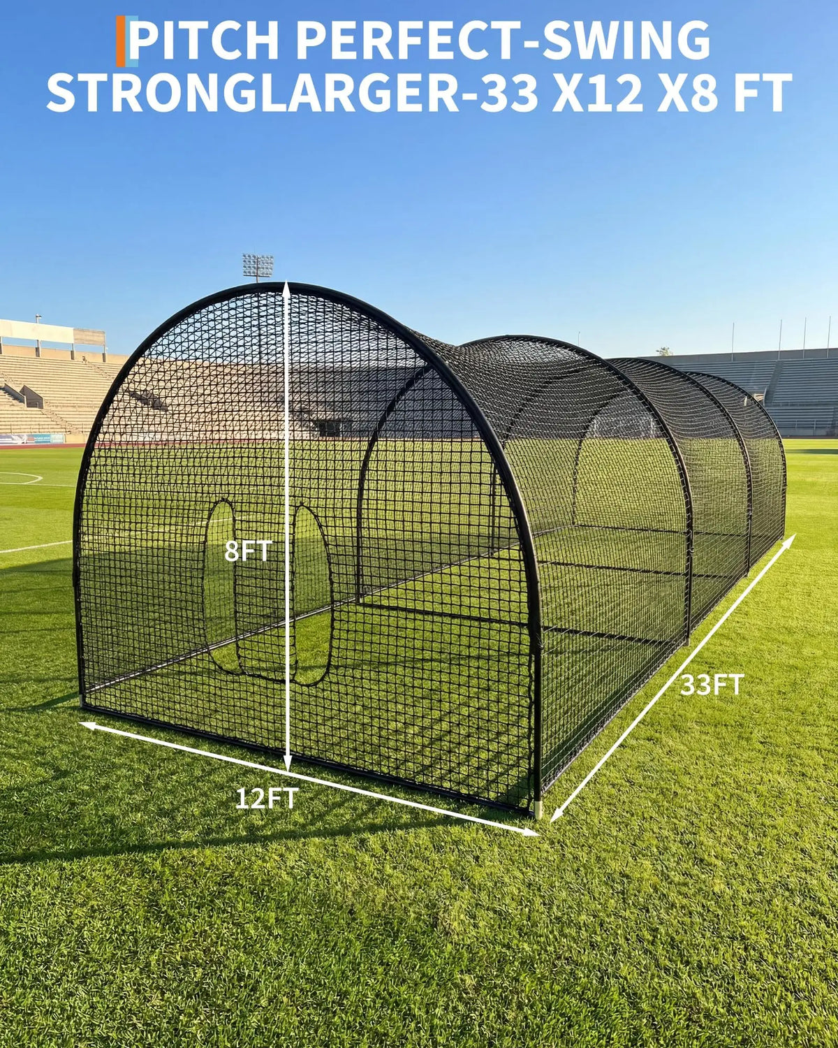Durable Baseball Batting Cage With Frame And Training Netting